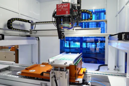 激光焊机精准焊接大圆柱电芯